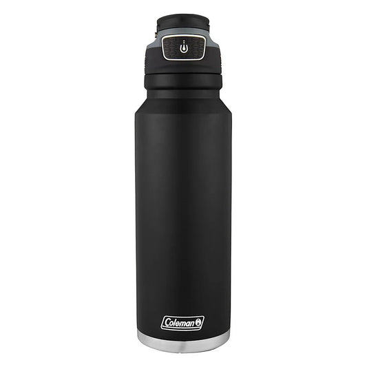 Freeflow Autoseal Stainless Steal Water Bottle, 24Oz, Black